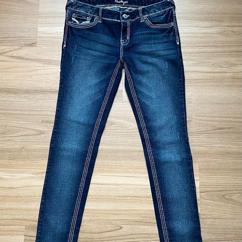 Blue skinny jeans size 11